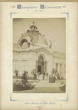 RECORD DATE NOT STATED  Petit Palais entrance gate in Paris, 1900 photogra... Stock Photos
