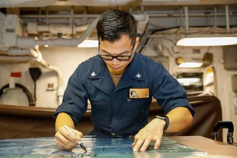 RECORD DATE NOT STATED PHILIPPINE SEA (Feb. 20, 2022) Aviation Structural ... Stock Photos