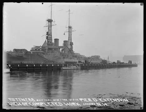 RECORD DATE NOT STATED  Pier D Extension View of Completed Work, Looking N... Foto stock