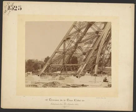 RECORD DATE NOT STATED  Pier substructure. Neurdein Freres, photographer (... Stock Photos