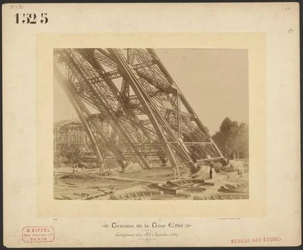 RECORD DATE NOT STATED  Pier Substructure. Neurdein Freres, photographer (... Stock Photos