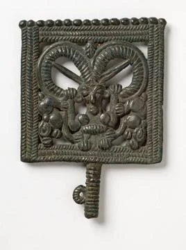 RECORD DATE NOT STATED  Pin head. Bronze, Luristan, modern era. Paris, Cer... Foto stock