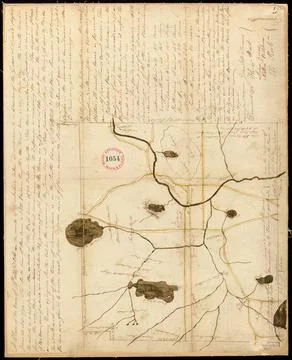 RECORD DATE NOT STATED Plan of Pittsfield surveyor s name not given, dated... 스톡 사진