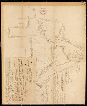RECORD DATE NOT STATED Plan of Swanzey, surveyor s name not given, dated M... Stock Photos