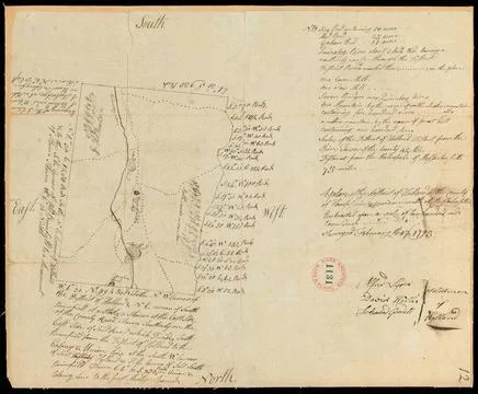 RECORD DATE NOT STATED Plan of Holland, surveyor s name not given, dated F... Stock Photos