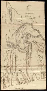 RECORD DATE NOT STATED Plan of Conway made by Arthur W. Hoyt, dated 1830 ,... Stock Photos