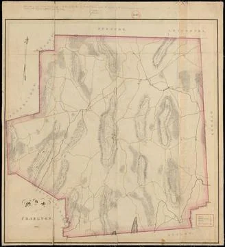 RECORD DATE NOT STATED Plan of Charlton made by Barlow Freeman, dated 1831... Foto stock