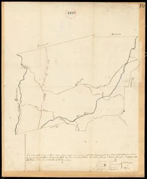 RECORD DATE NOT STATED Plan of Ware, surveyor s name not given, dated Apri... Stock Photos