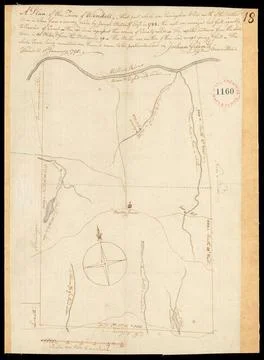 RECORD DATE NOT STATED Plan of Wendell, surveyor s name not given, dated J... Foto stock