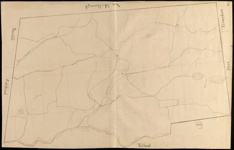 RECORD DATE NOT STATED Plan of Sandisfield made by Luke Barber, dated Dece... 스톡 사진