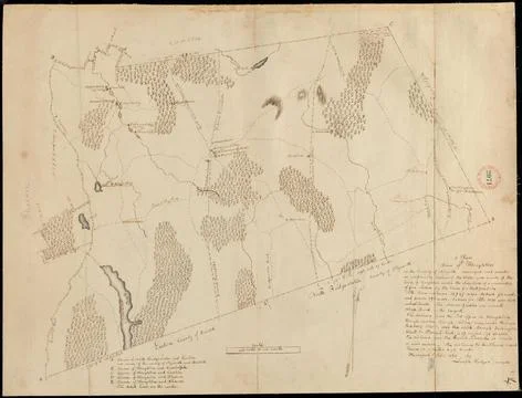 RECORD DATE NOT STATED Plan of Stoughton made by Joseph Hodges, dated Octo... Stock Photos