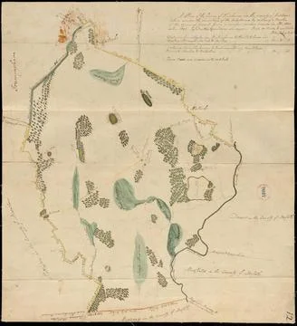 RECORD DATE NOT STATED Plan of Sherborn made by Dalton Goulding, dated 183... Foto stock