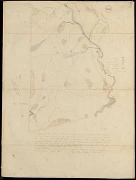 RECORD DATE NOT STATED Plan of Weston made by Augustus Tower, dated 1830 ,... Stock Photos