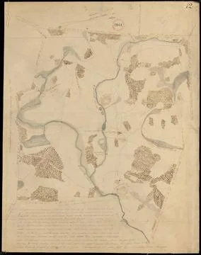 RECORD DATE NOT STATED Plan of Stow made by Augustus Tower, dated 1830 ,. ... 스톡 사진