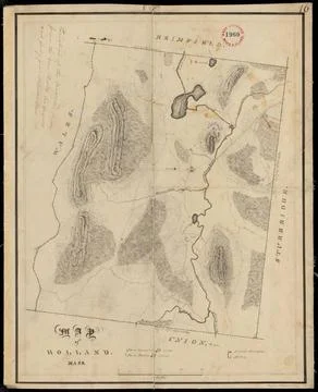 RECORD DATE NOT STATED Plan of Holland made by Emerson Johnson, dated 1831... Stock Photos