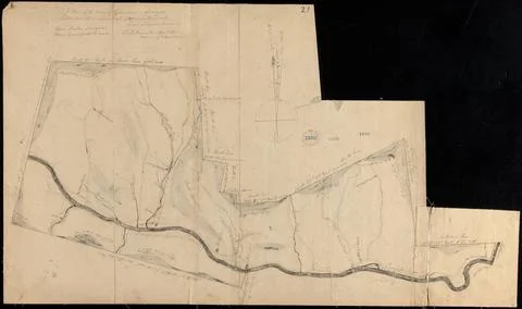 RECORD DATE NOT STATED Plan of Charlemont made by Levi Leonard, dated Sept... Stock Photos
