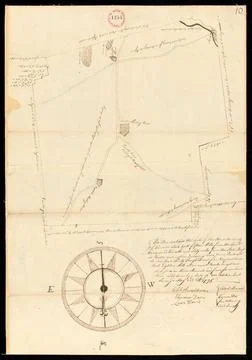 RECORD DATE NOT STATED Plan of Charlton surveyor s name not given, dated M... Stock Photos