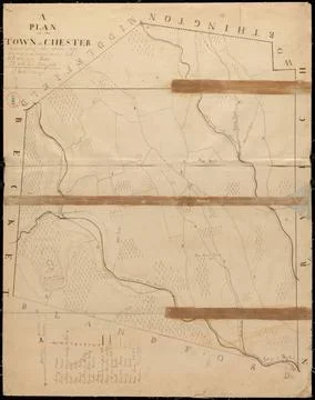 RECORD DATE NOT STATED Plan of Chester made by J. Gould, dated September 1... Stock Photos