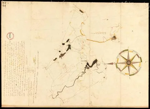 RECORD DATE NOT STATED Plan of Lynn surveyed by Daniel Needham, dated Apri... Stock Photos