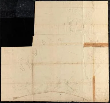 RECORD DATE NOT STATED Plan of Sandwich made by Jesse Boyden, dated 1831..... Stock Photos