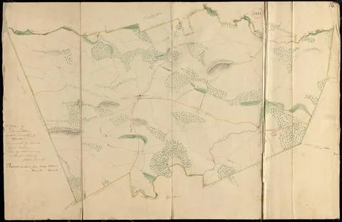 RECORD DATE NOT STATED Plan of Templeton made by Jason Lamb, dated 1830...... Stock Photos
