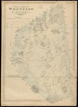 RECORD DATE NOT STATED Plan of Westford made by John G. Hales, dated 1831.... Foto stock