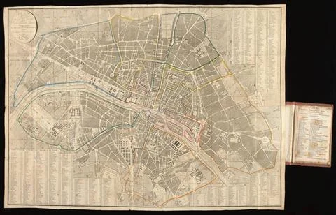 RECORD DATE NOT STATED  Plan de la ville de Paris, nouvellement dressÃ : c.. 写真素材