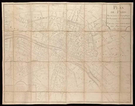 RECORD DATE NOT STATED  Plan de Paris : mis en carte gÃ ographique du roya.. Photos