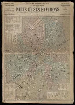 RECORD DATE NOT STATED  Plan de Paris. Environs de Paris / dessinÃ s par C.. Foto stock