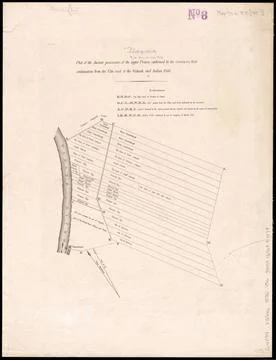 RECORD DATE NOT STATED Plat of the ancient possessions of the upper prairi... Fotos de archivo