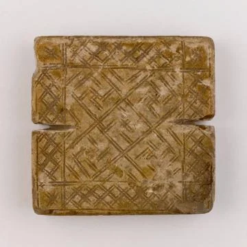 RECORD DATE NOT STATED  Plate. Nephritis, China, Han dynasty (206 BC AP.J.... Stock Photos