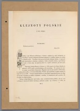 RECORD DATE NOT STATED  Polish gems from the 16th century (in the collecti... Stock Photos