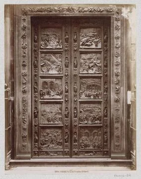 RECORD DATE NOT STATED  Porta del Paradiso (paradise doors) of the Baptist... Stock Photos