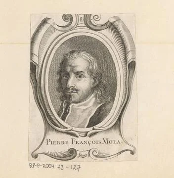 RECORD DATE NOT STATED  Portet van losing Francesco Mola, 1745 print Print... Stock Photos