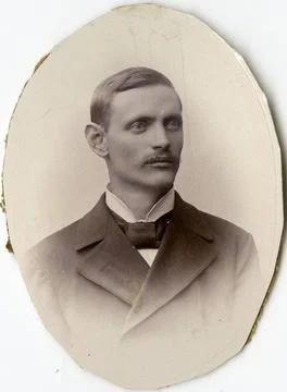 RECORD DATE NOT STATED Portrait of J.E. Offing at Stockholm s fabric, ammu... Stock Photos