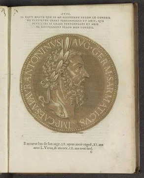 RECORD DATE NOT STATED  Portrait of Emperor Marcus Aurelius, 1559 Portrait... Stock Photos