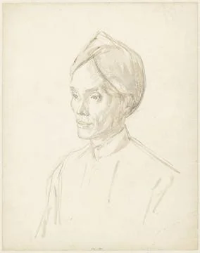 RECORD DATE NOT STATED  Portrait of a Javanese, Jan Veth, c. 1874 - c. 192... Stock Photos