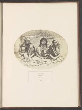 RECORD DATE NOT STATED  Portrait of three unknown people from the Chamar K... Stock Photos