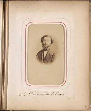 RECORD DATE NOT STATED  Portrait of LÃ onor Graaf de Cibeins, 1862 Photogr.. Stock Photos