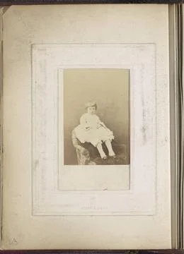 RECORD DATE NOT STATED  Portrait of child in a white dress, c. 1860 - c. 1... Stock-Fotos