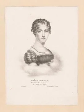 RECORD DATE NOT STATED  Portrait of Adele Agnes Evrard, Guillaume Philidor... Foto stock