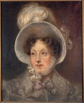 RECORD DATE NOT STATED  Portrait of woman . Oil on canvas. Paris, Carnaval... Stock Photos