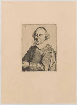 RECORD DATE NOT STATED  Portrait of Joost Van Den Vondel; Jasi Ski, Feliks... Stockfoto's