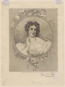 RECORD DATE NOT STATED  Portrait de Mrs. Wolf, publishing print; Jasi Ski,... Stock Photos