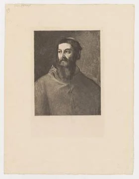 RECORD DATE NOT STATED  Portrait of Cardine Rodolfo Pio da Capri; Jasi Ski... Stock Photos