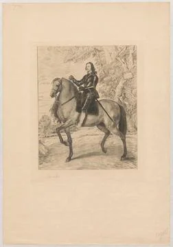 RECORD DATE NOT STATED  Portrait de Charles 1er, state IV; Jasi Ski, Felik... Stockfoto's