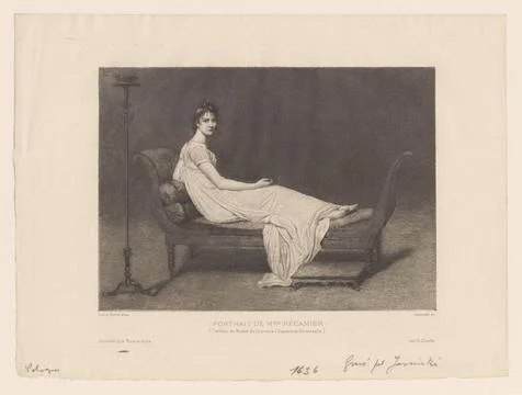 RECORD DATE NOT STATED  Portrait of Madame RÃ camier; Jasi Ski, Feliks Sta.. Foto stock