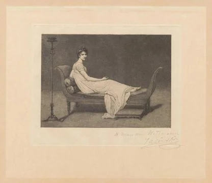 RECORD DATE NOT STATED  Portrait of Madame RÃ camier; Jasi Ski, Feliks Sta.. Foto stock