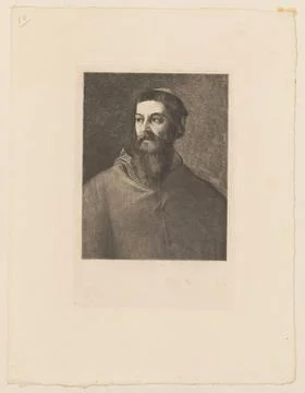 RECORD DATE NOT STATED  Portrait of Cardine Rodolfo Pio da Capri; Jasi Ski... Stockfoto's