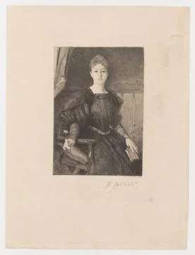 RECORD DATE NOT STATED  Portrait of Mrs. Bartet; Jasi Ski, Feliks Stanis P... Stock Photos